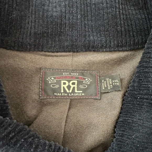 RRL Ralph Lauren Corduroy Leather Jacket. Men's XXL. - Picture 4 of 5